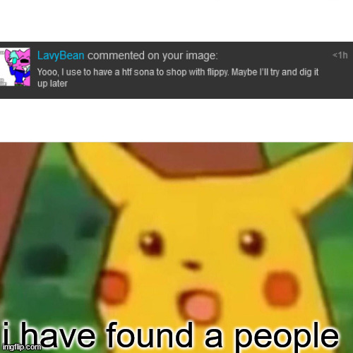 Surprised Pikachu | i have found a people | image tagged in memes,surprised pikachu | made w/ Imgflip meme maker