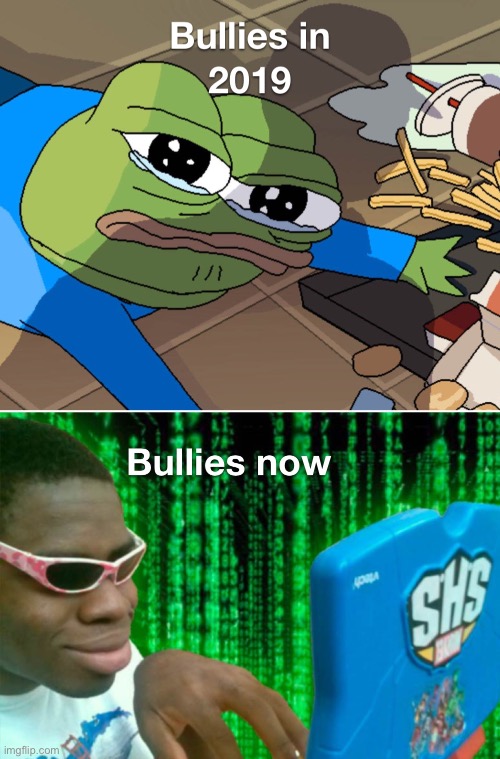I remember making this meme back in 2020 | image tagged in cyberbullying,online school,2020 | made w/ Imgflip meme maker