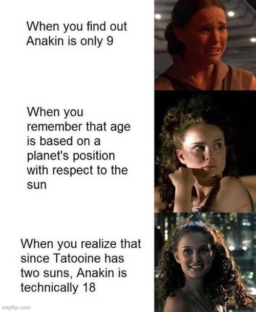 So It's Not Creepy | image tagged in star wars,padme | made w/ Imgflip meme maker