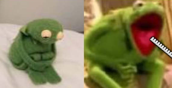 High Quality Kermit Screaming Blank Meme Template
