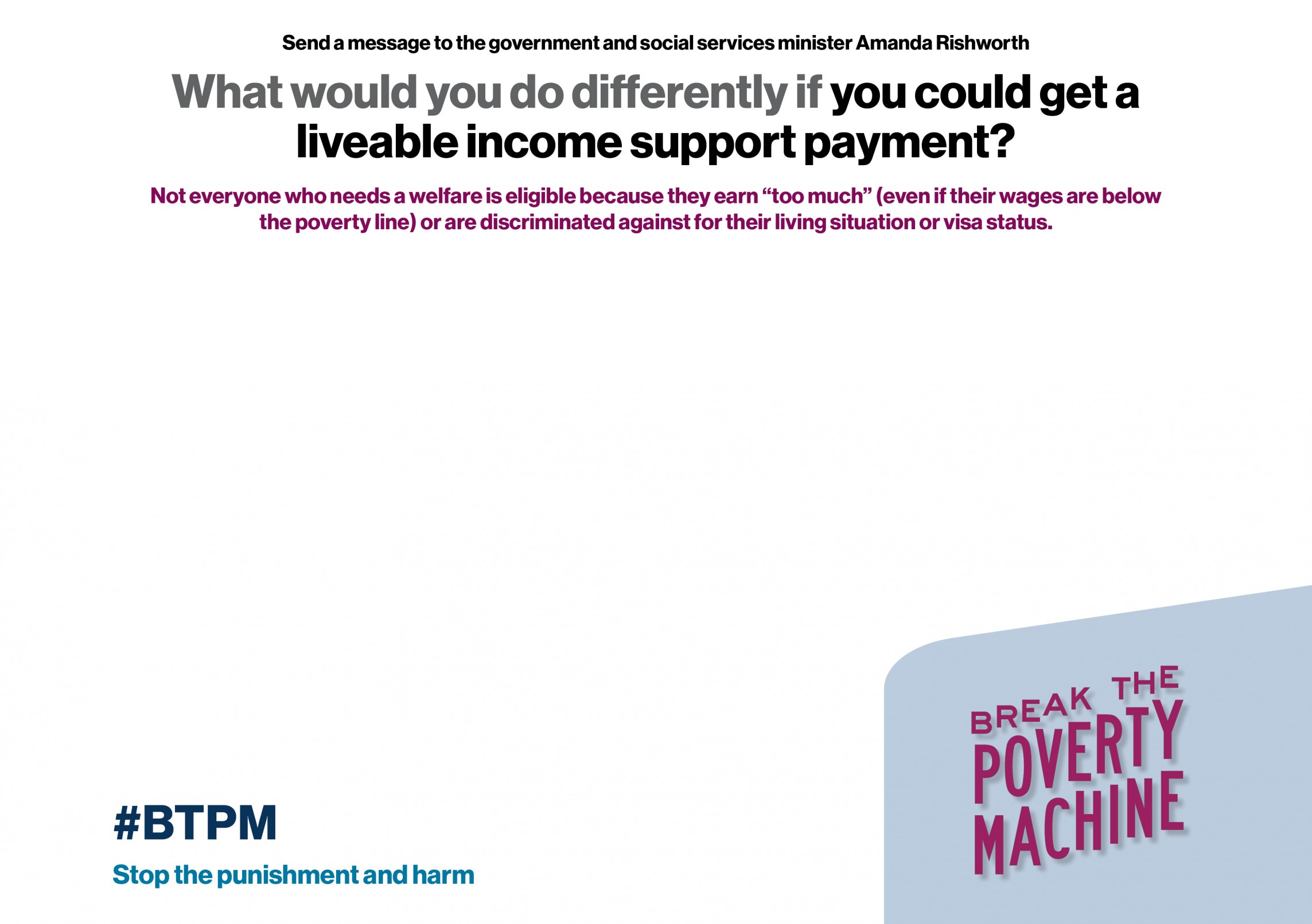 #BTPM: what would you do if you could get a Centrelink payment? Blank Meme Template