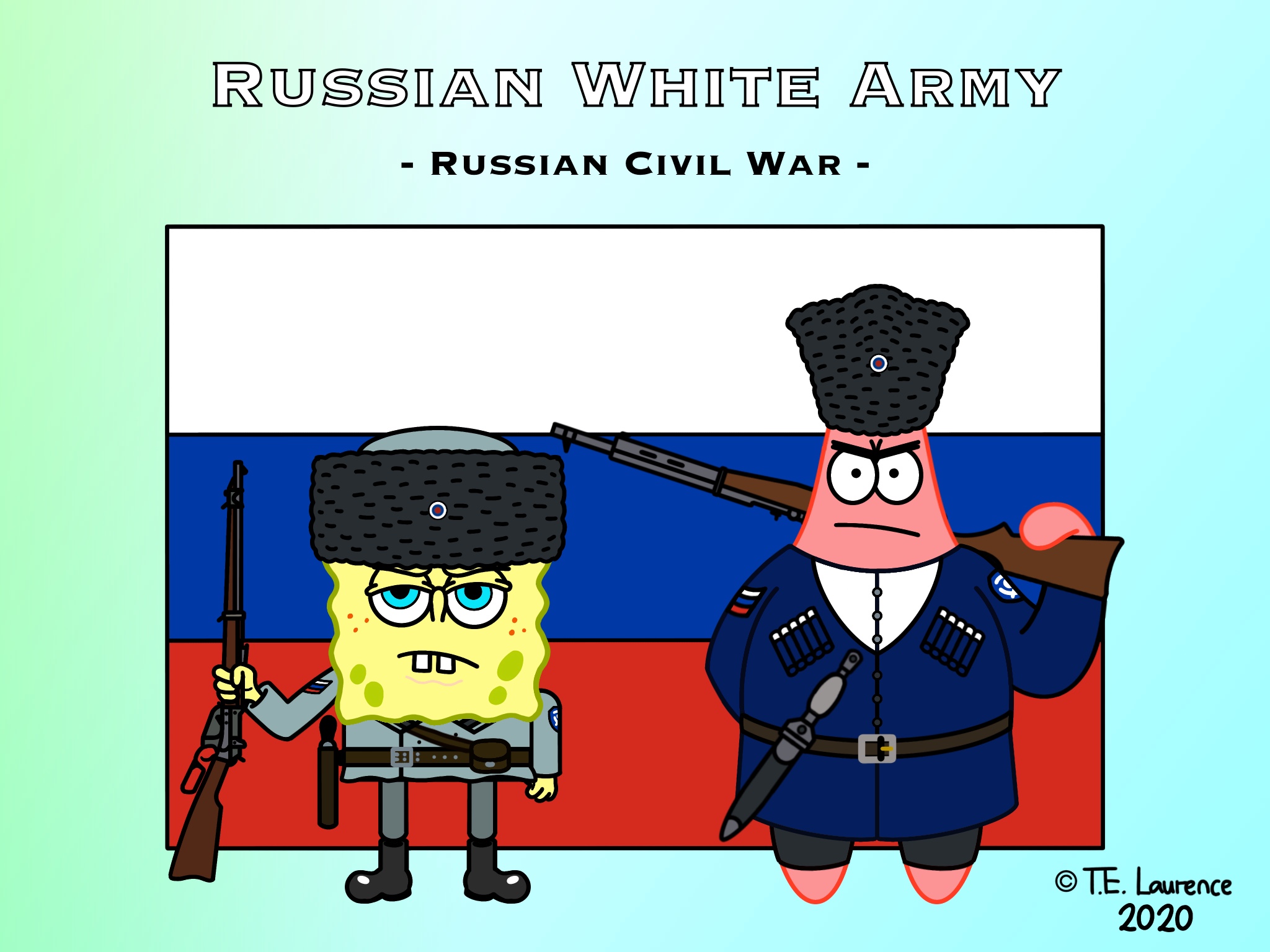 Slavic SpongeBob Blank Meme Template