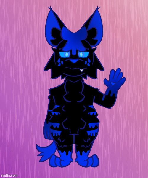 Alt design for Magma| theme: reversed/water (my art, og character belongs to .Magma.) | image tagged in furry,art,drawings | made w/ Imgflip meme maker