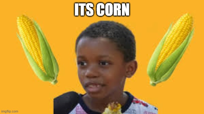 Corn Kid | ITS CORN | image tagged in corn kid | made w/ Imgflip meme maker