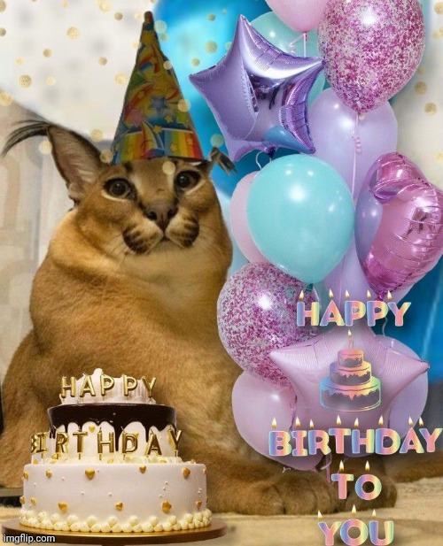 Big floppa happy birthday | image tagged in big floppa happy birthday | made w/ Imgflip meme maker