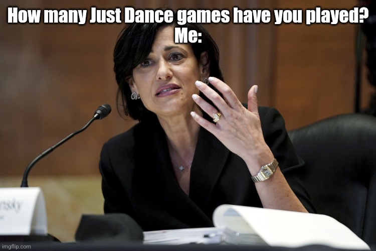 1, 2, 2020, 2017, and now | How many Just Dance games have you played?
Me: | image tagged in rochelle walensky holds up 5 fingers,just dance | made w/ Imgflip meme maker