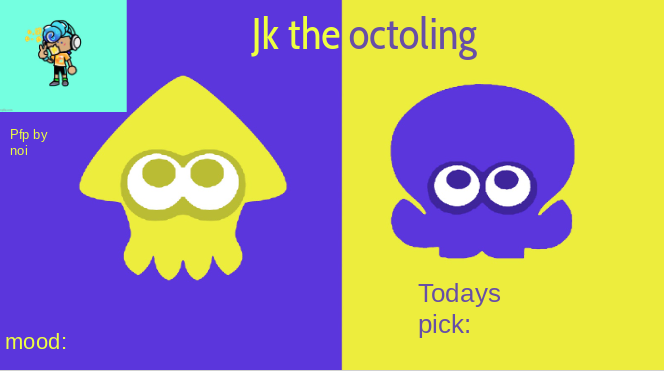 jk the octolings announcement Blank Meme Template