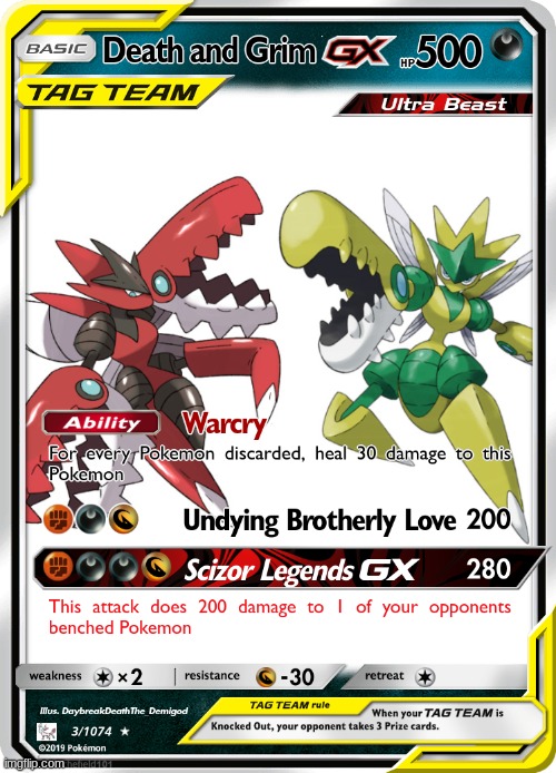 Death and his lesser known brother Grim! (Death is shiny, Grim is not) | made w/ Imgflip meme maker