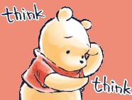 pooh bear think think Blank Meme Template