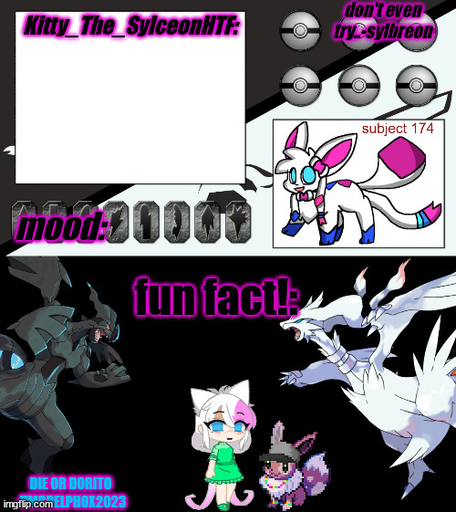 Kitty_The_SylceonHTF's pokemon gen 5 announcment template! Blank Meme Template