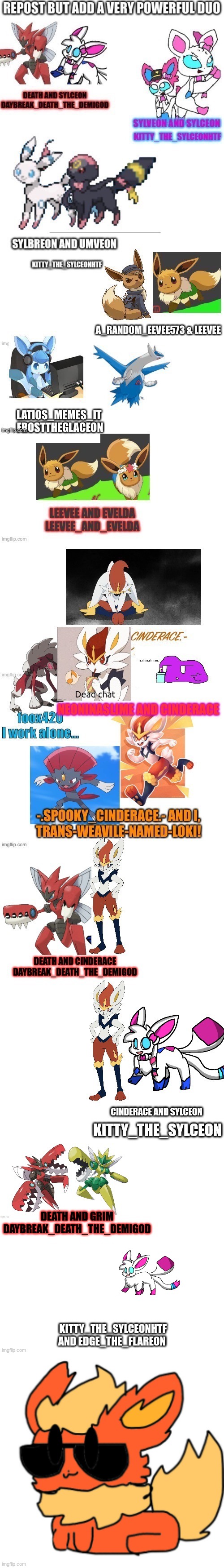 KITTY_THE_SYLCEONHTF AND EDGE_THE_FLAREON | made w/ Imgflip meme maker