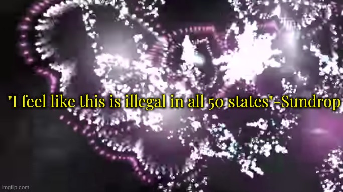 He actually said that in the S.A.M.S. LOL | "I feel like this is illegal in all 50 states"-Sundrop | image tagged in sun and moon show | made w/ Imgflip meme maker