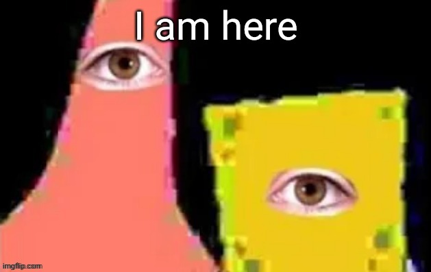 [undefined] | I am here | image tagged in undefined | made w/ Imgflip meme maker