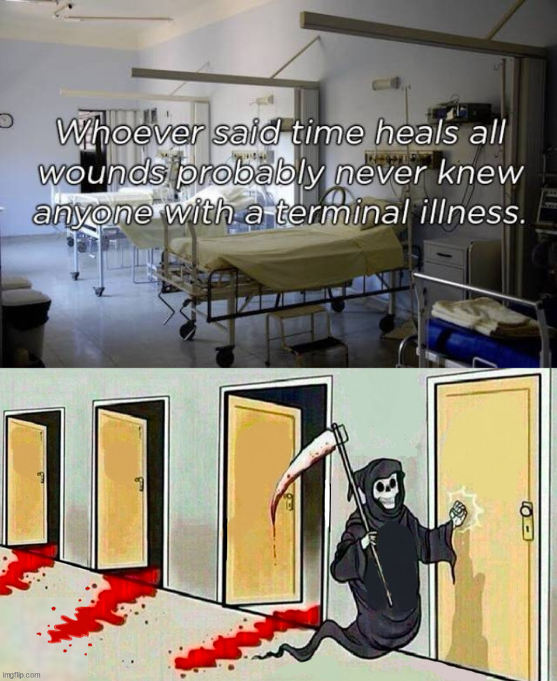 image tagged in death knocking at the door,dark humor | made w/ Imgflip meme maker