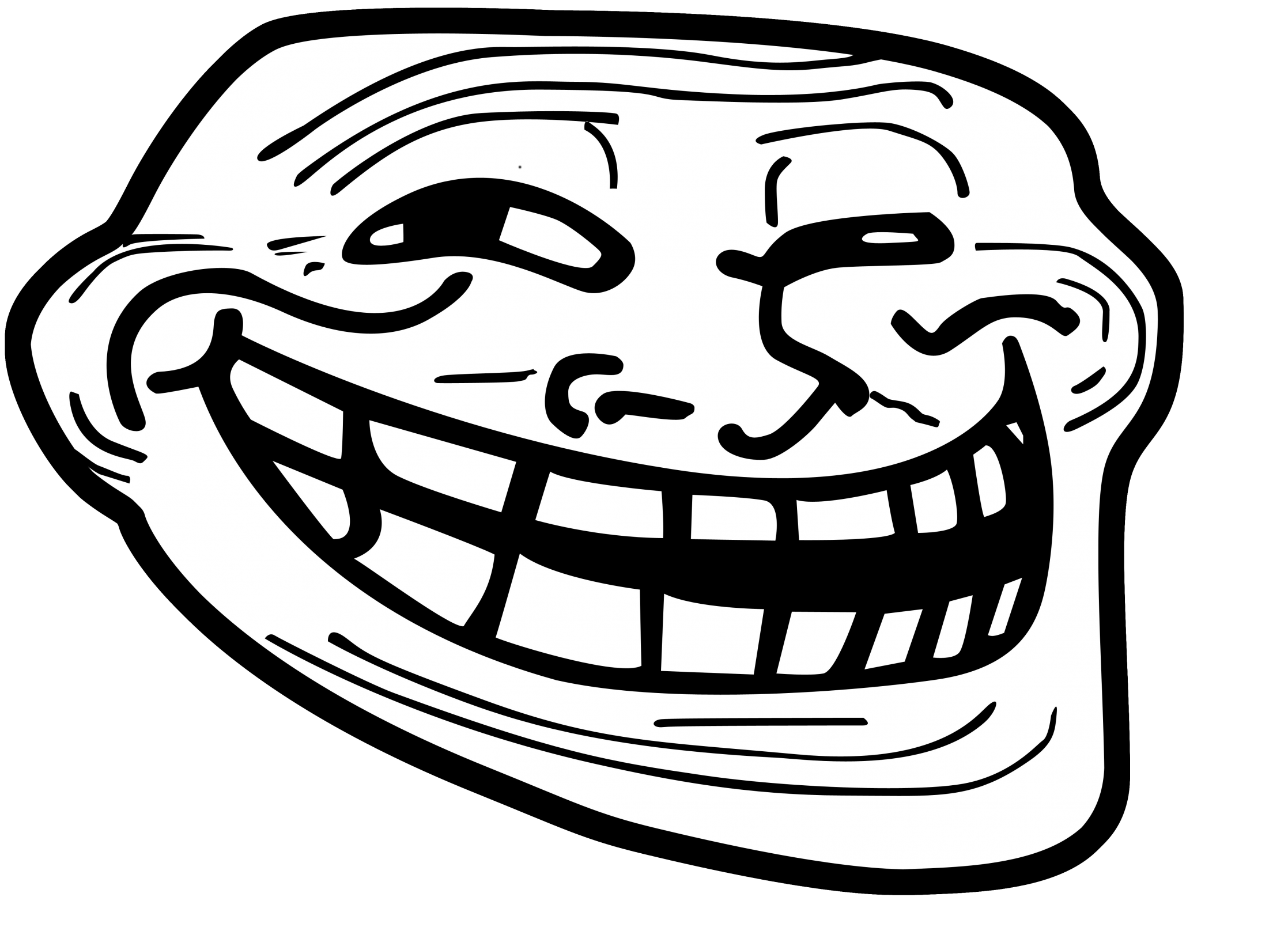 troll face black background Blank Template - Imgflip
