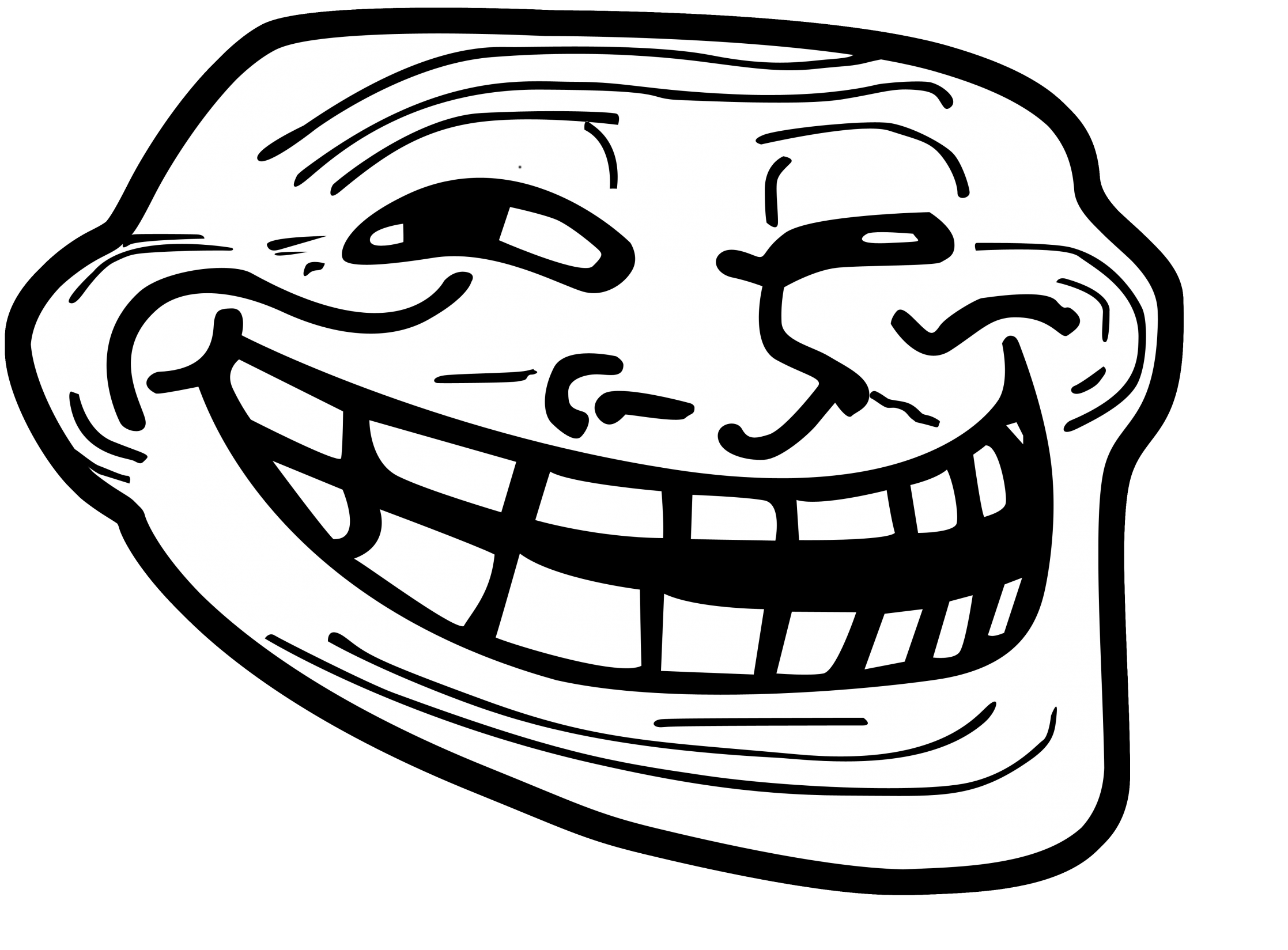 troll face black background Blank Template - Imgflip