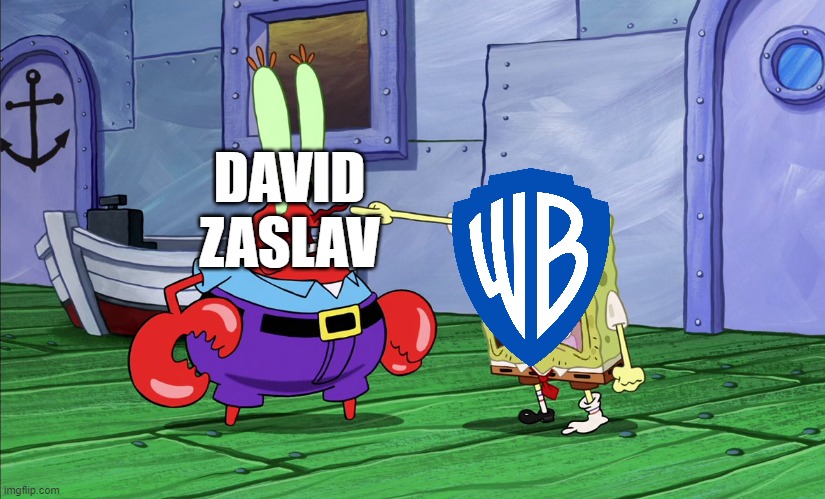 WB Standing Up To David Zaslav Meme | DAVID
ZASLAV | image tagged in warner bros | made w/ Imgflip meme maker