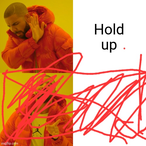 Drake Hotline Bling Meme | Hold up | image tagged in memes,drake hotline bling | made w/ Imgflip meme maker