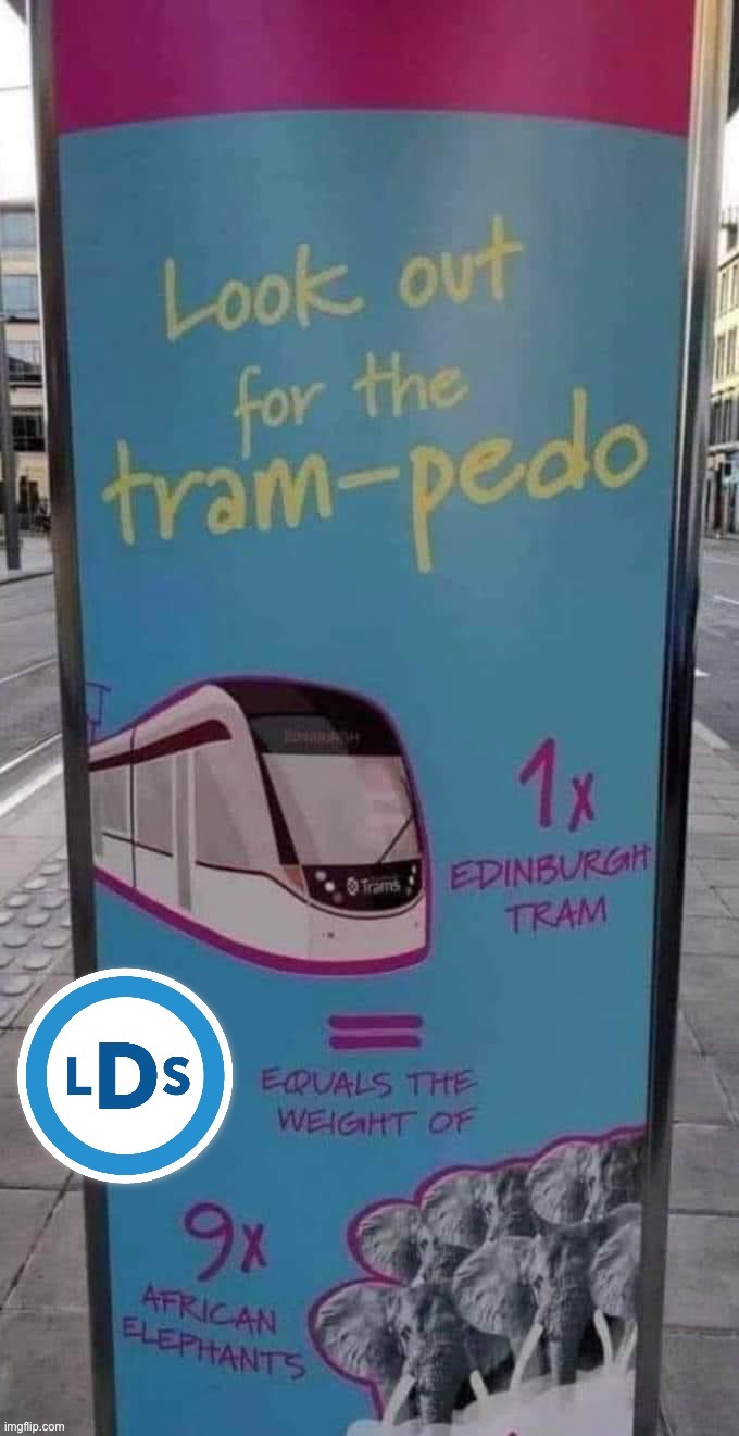 We support running over pedophiles with trains, a centrist solution pioneered by Edinburgh. | made w/ Imgflip meme maker