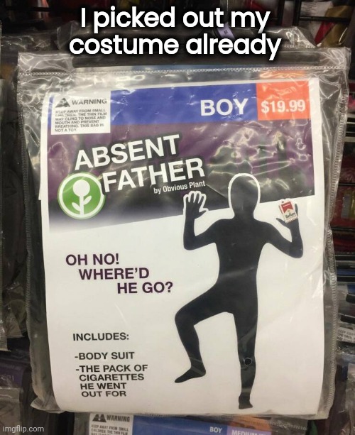 I picked out my 
costume already | made w/ Imgflip meme maker