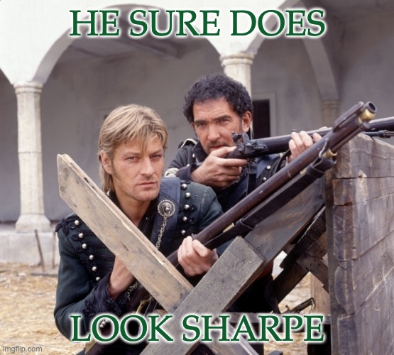 HE SURE DOES LOOK SHARPE | made w/ Imgflip meme maker