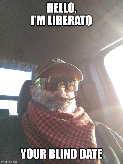 Liberato | HELLO, I'M LIBERATO; YOUR BLIND DATE | image tagged in facebook | made w/ Imgflip meme maker