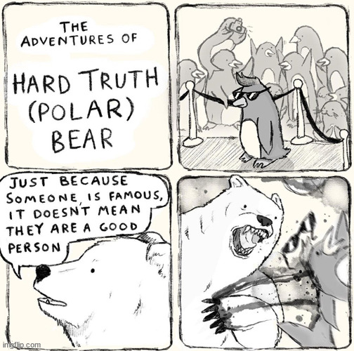 Hard Truth Polar Bear | image tagged in memes,dark | made w/ Imgflip meme maker