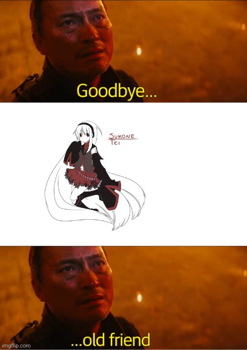 Goodbye old friend | image tagged in goodbye old friend | made w/ Imgflip meme maker