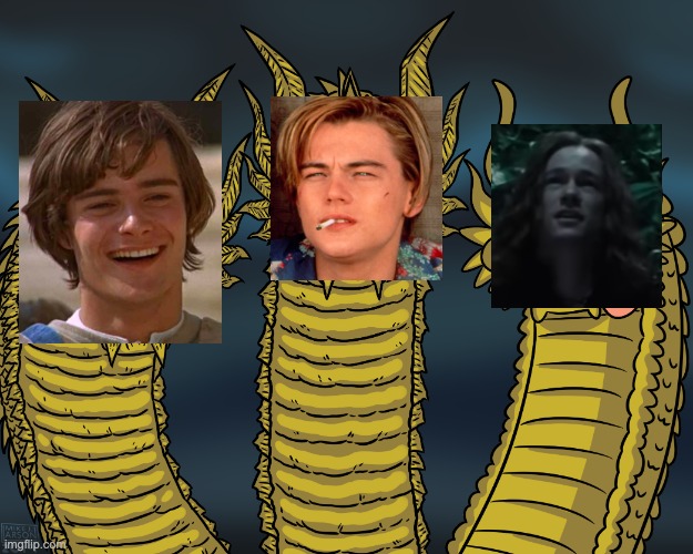 ew | image tagged in king ghidorah,romeo and juliet | made w/ Imgflip meme maker