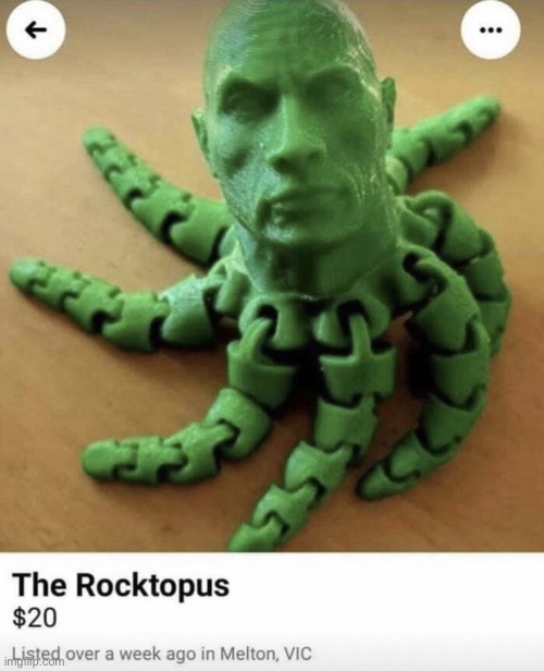 The rocktopus | image tagged in the rocktopus | made w/ Imgflip meme maker