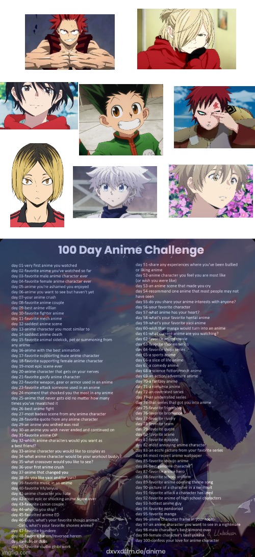 day 3 | image tagged in 100 day anime challenge,hxh,haikyuu,stranger by the shore,yuri on ice,anime | made w/ Imgflip meme maker