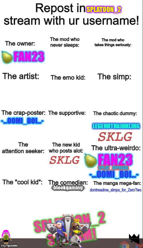 SPLATOON_2; -blookgaming- | made w/ Imgflip meme maker