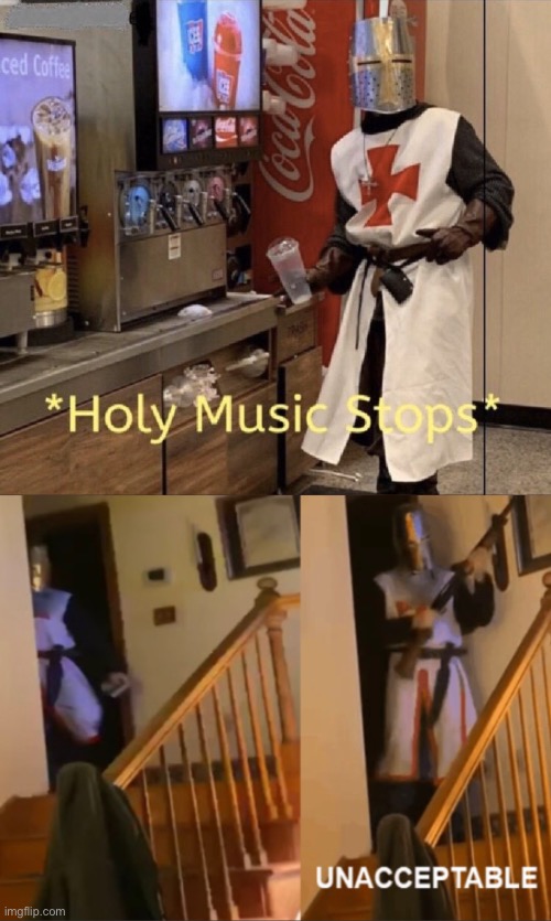 image tagged in holy music stops | made w/ Imgflip meme maker