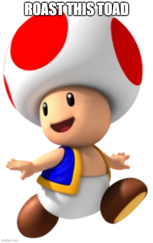 do it! | ROAST THIS TOAD | image tagged in toad mario toadstool,roasts | made w/ Imgflip meme maker