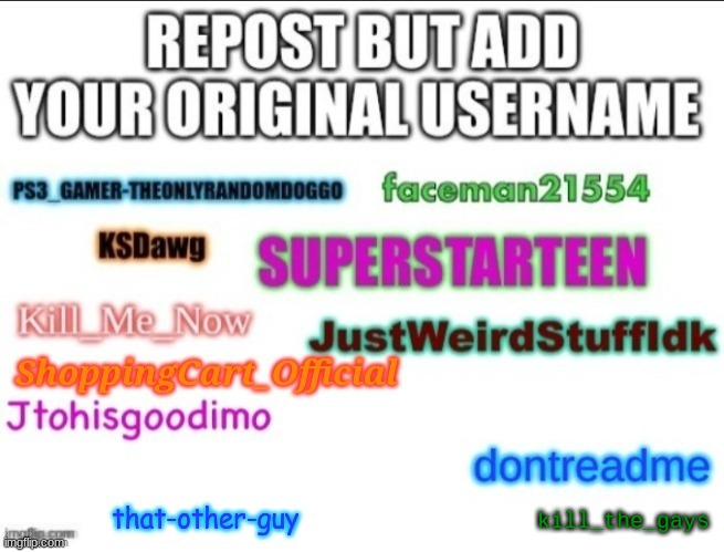 kill_the_gays | made w/ Imgflip meme maker