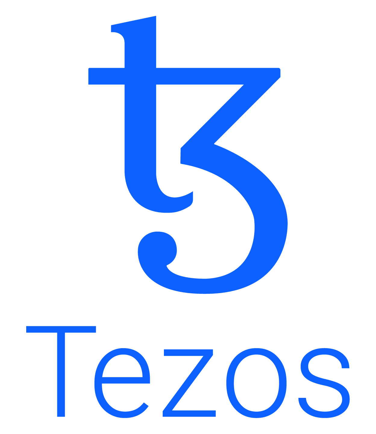 High Quality Tezos Logo Stacked Blank Meme Template