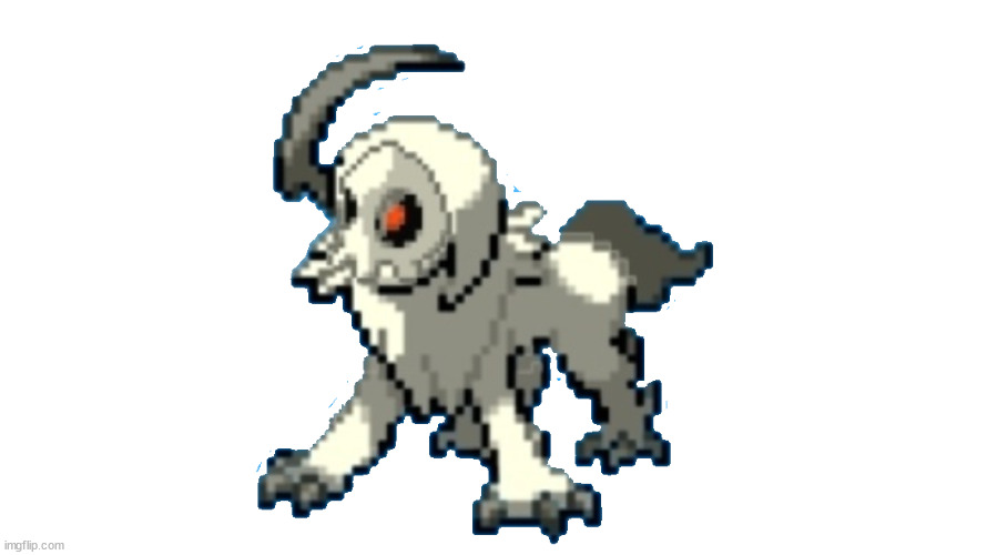 this is a template | image tagged in spooky absol | made w/ Imgflip meme maker