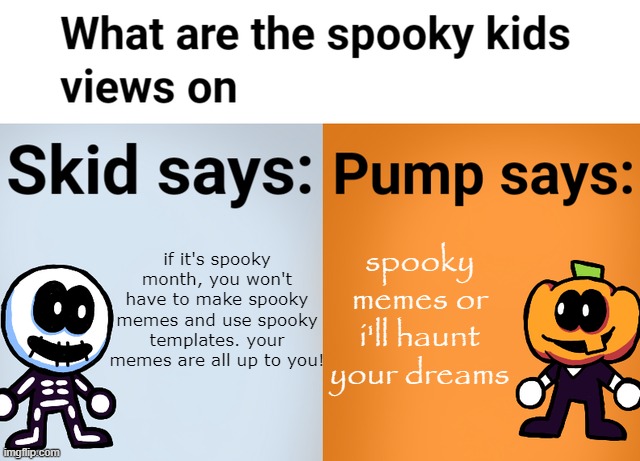 papyrus is the spookiest font i can find im sorry | spooky memes or i'll haunt your dreams; if it's spooky month, you won't have to make spooky memes and use spooky templates. your memes are all up to you! | image tagged in spooky kids views,spooktober,spooky month,spooky,skid and pump,mario bros views | made w/ Imgflip meme maker