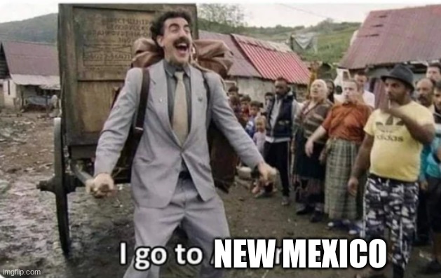 i go to america | NEW MEXICO | image tagged in i go to america | made w/ Imgflip meme maker