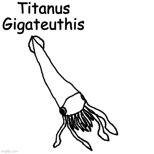 shart | Titanus Gigateuthis | made w/ Imgflip meme maker