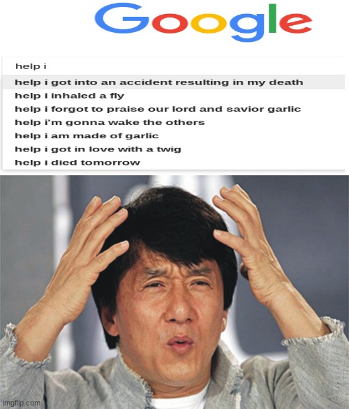 Ok be honest who searched this up | image tagged in jackie chan confused | made w/ Imgflip meme maker