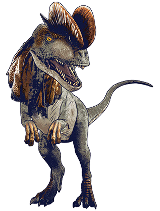 Dilophosaurus (Stylized) Blank Meme Template