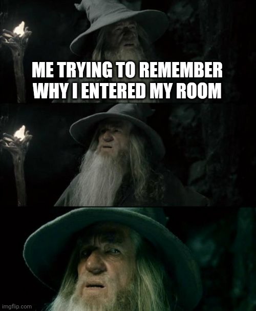 I always forget why | ME TRYING TO REMEMBER WHY I ENTERED MY ROOM | image tagged in memes,confused gandalf | made w/ Imgflip meme maker