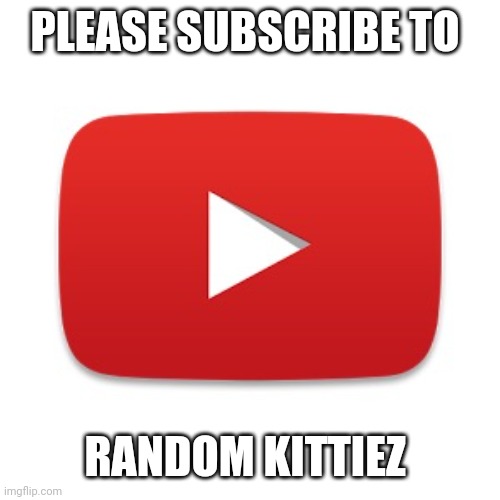 Please subscribe | PLEASE SUBSCRIBE TO; RANDOM KITTIEZ | image tagged in youtube | made w/ Imgflip meme maker