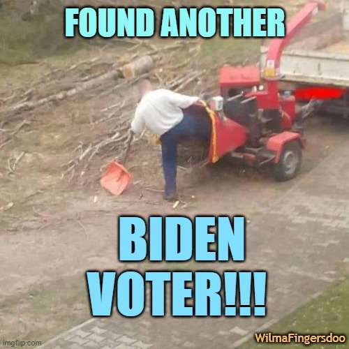 FOUND ANOTHER; BIDEN VOTER!!! WilmaFingersdoo | image tagged in biden | made w/ Imgflip meme maker