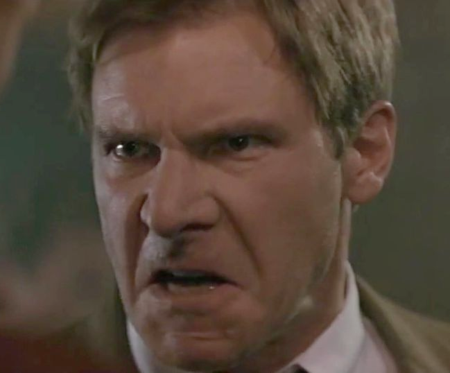 High Quality Harrison Ford Angry Blank Meme Template