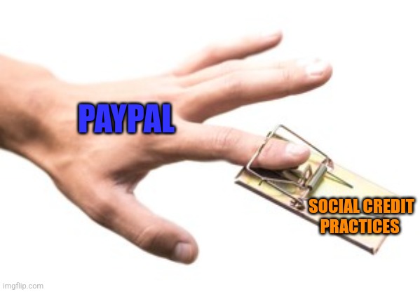 PAYPAL; SOCIAL CREDIT PRACTICES | image tagged in funny memes | made w/ Imgflip meme maker