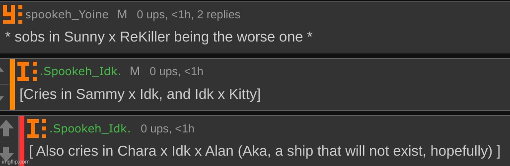 [More ships that shouldn't/wouldn't exist] | image tagged in idk,stuff,s o u p,carck | made w/ Imgflip meme maker
