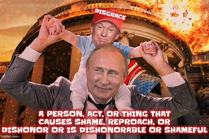 DISGRACE | DISGRACE; A PERSON, ACT, OR THING THAT CAUSES SHAME, REPROACH, OR DISHONOR OR IS DISHONORABLE OR SHAMEFUL | image tagged in disgrace,shame,dishonor,reproach,infamy,discredit | made w/ Imgflip meme maker