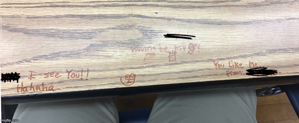 Ayo.. I found this on my desk at school, and why tf is this person writing that for me?????? | made w/ Imgflip meme maker